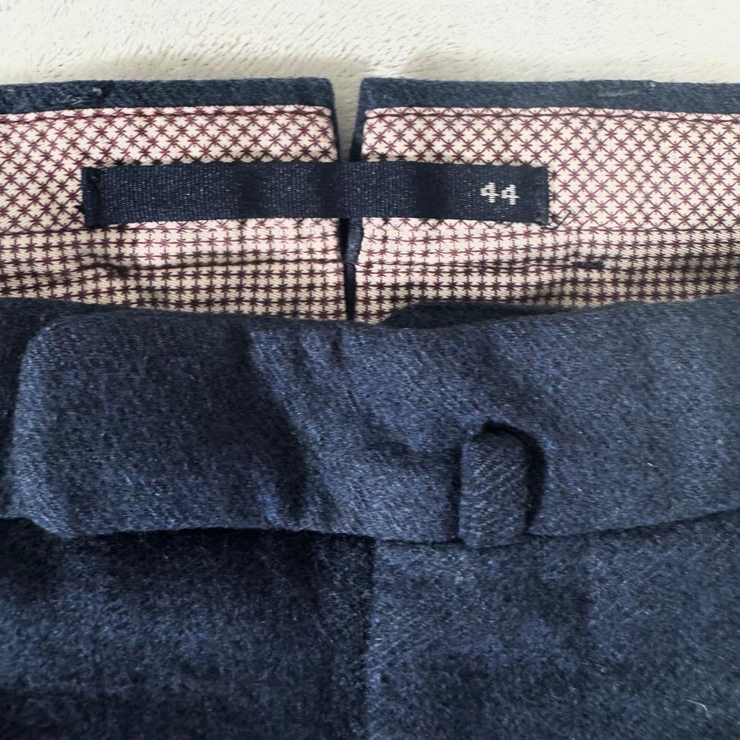美品 INCOTEX ウール100% スラックス slowear ネイビー 44