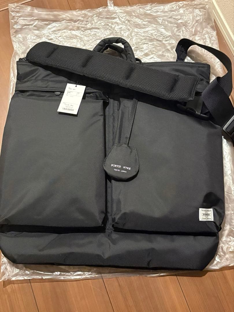 PORTER × HYKE HELMET BAG BLACK 25FW