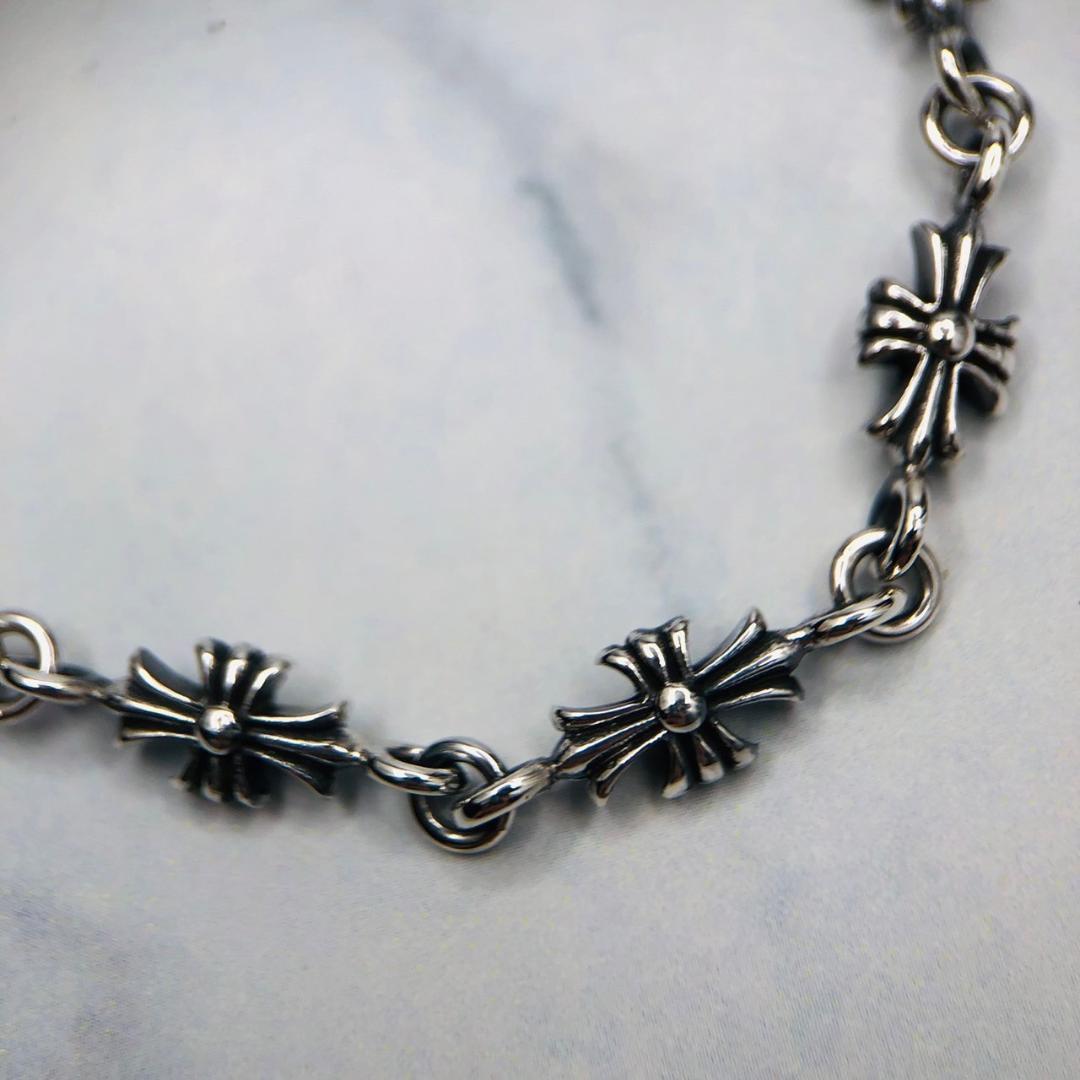 シルバー925 ブレスレット　クロス　十字架　プラス　クロム　2-26　8935