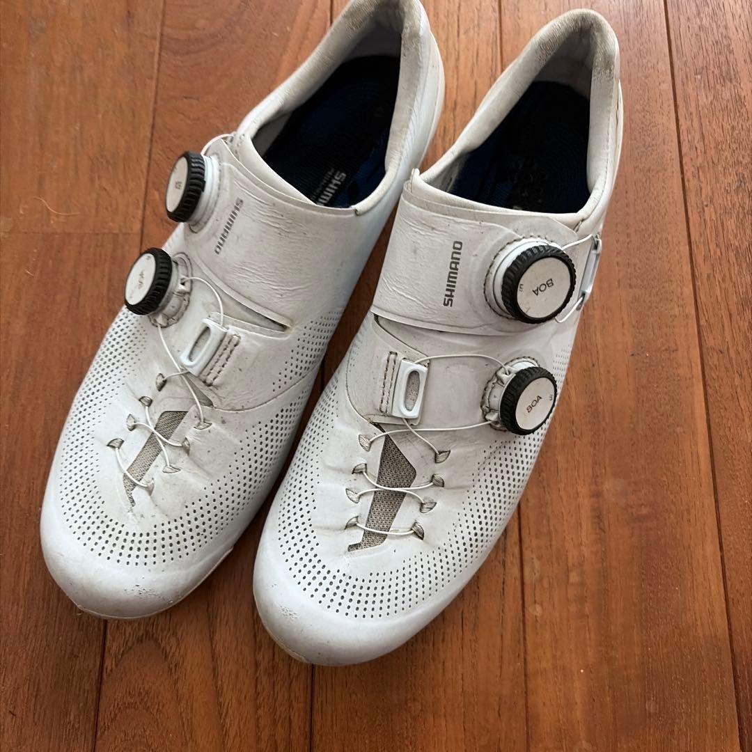 SHIMANO S-PHYRE ホワイトシューズ SH-RC903 中古 S11586892