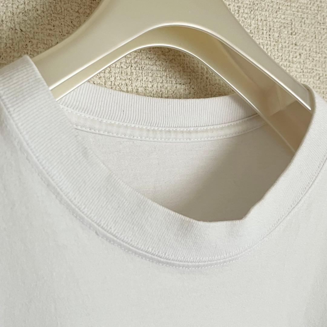 エンノイ ennoy パックTシャツ 半袖 白 L 裾ロゴ - メルカリ