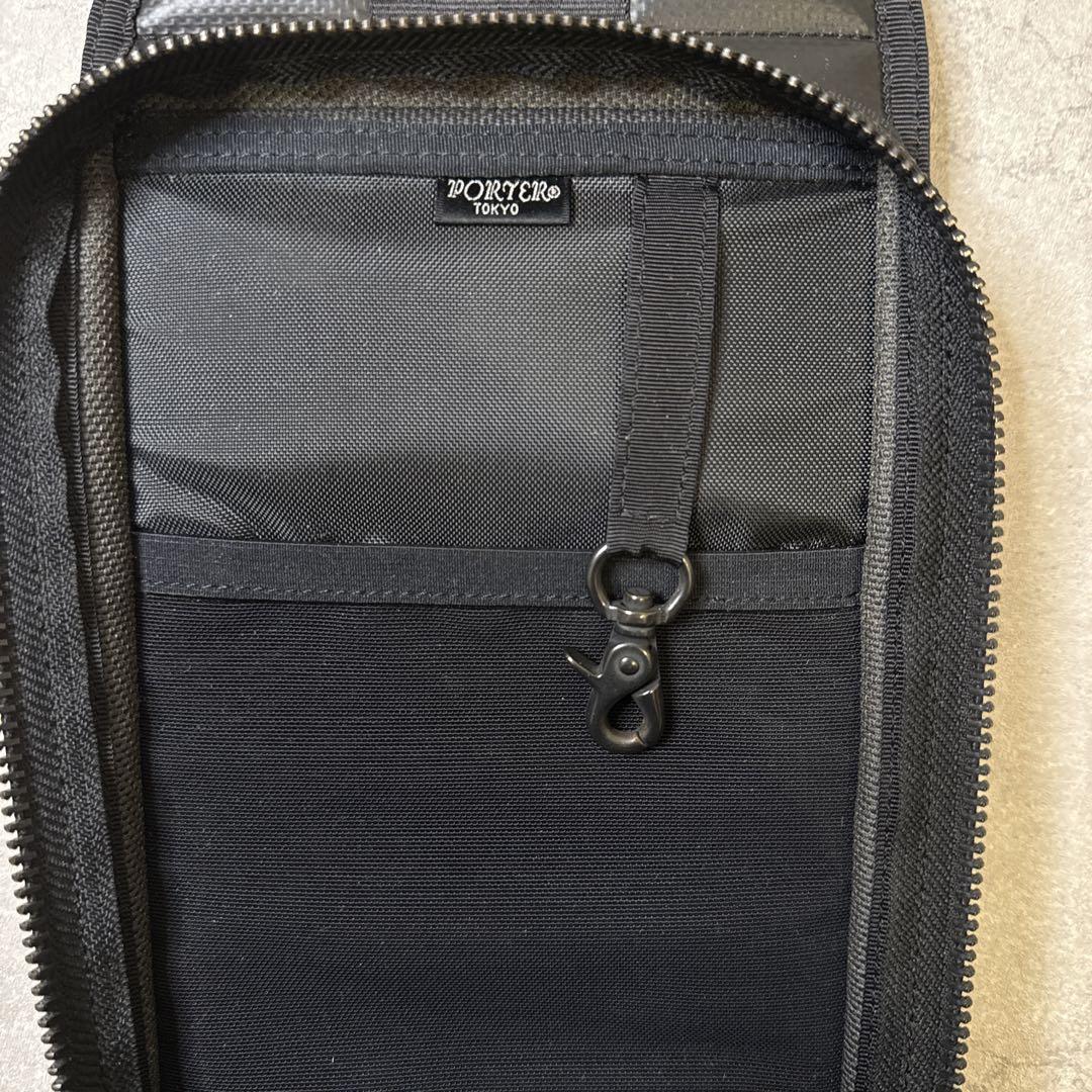 【美品】PORTER ポーター ヒート スリングバック ブラック ボディバック