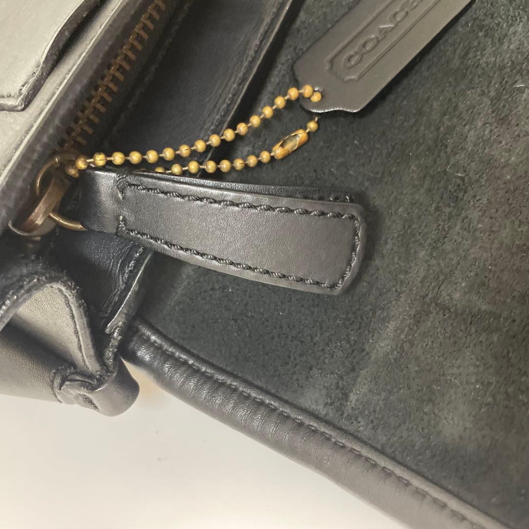 美品 coach ボディバッグ レガシー ターンロック レザー 黒 y2k