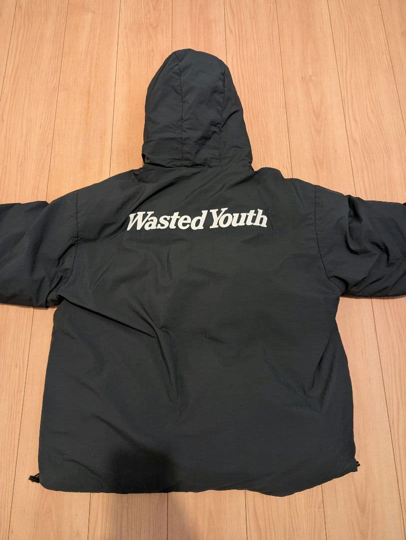Wasted Youth ジャケット フード付き ダークグリーン