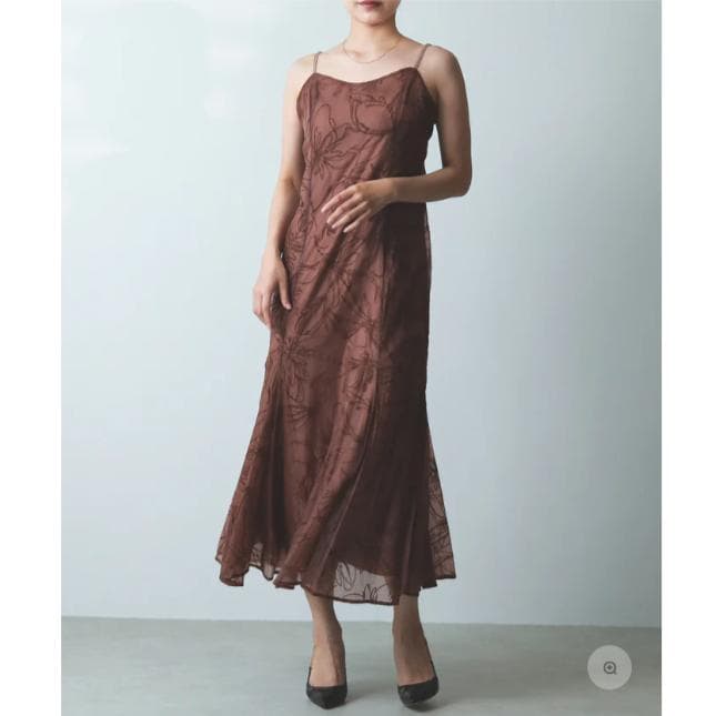 M カナ kana ボウタイボレロセットドレス ブラウン 結婚式 オケージョン