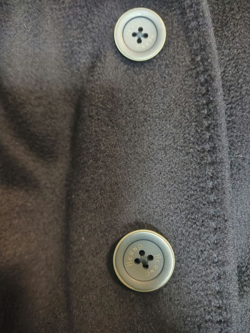HERNO カシミア100% チェスターコート ネイビー サイズ46
