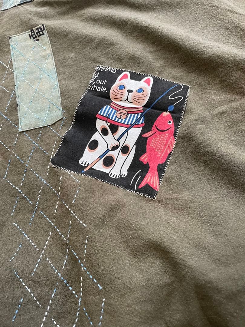 wfx3さま専用 古布 招き猫 セットアップ（大判風呂敷リメイク） - メルカリ