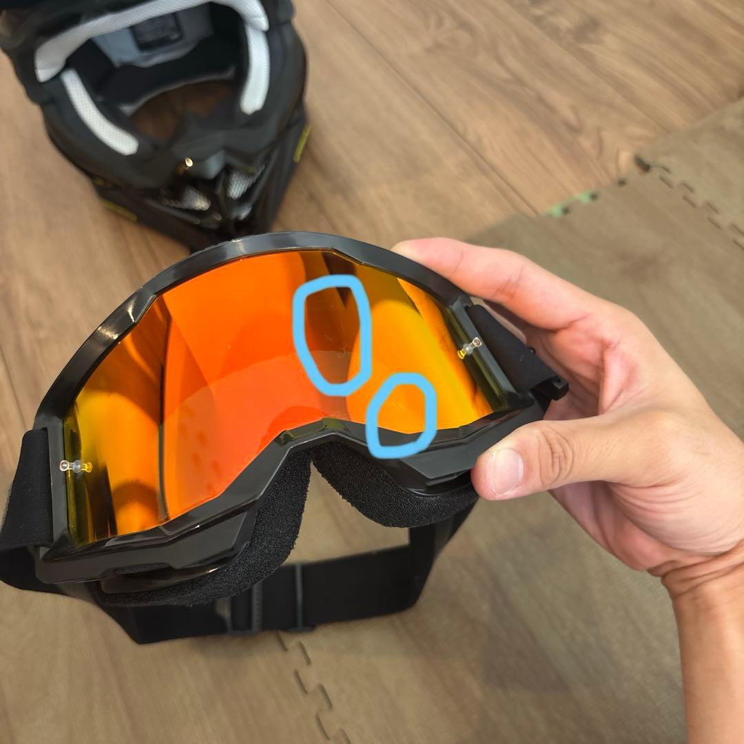 SHOEI VFX-WR ブラック ゴーグル付き