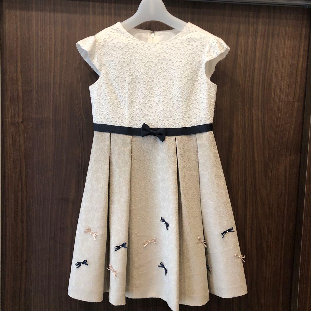 petit mineセレモニードレス 襟付きボレロ付ワンピース女の子 130