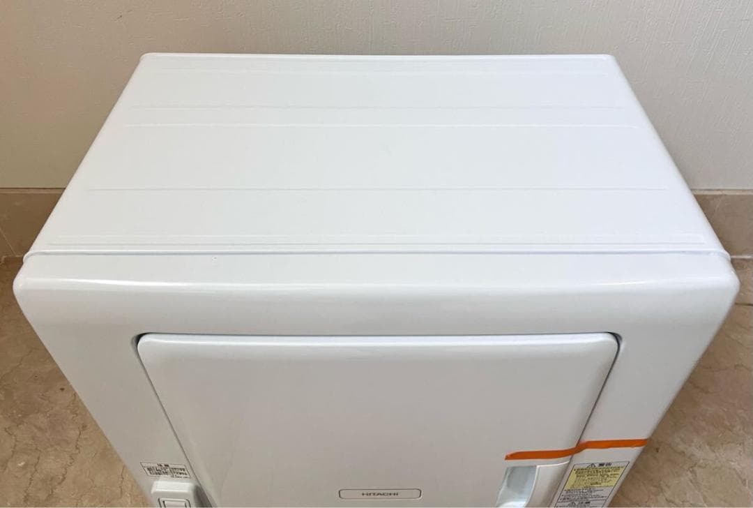 日立 衣類乾燥機 5.0kg ピュアホワイト DE-N50HV 風乾燥 凹みあり