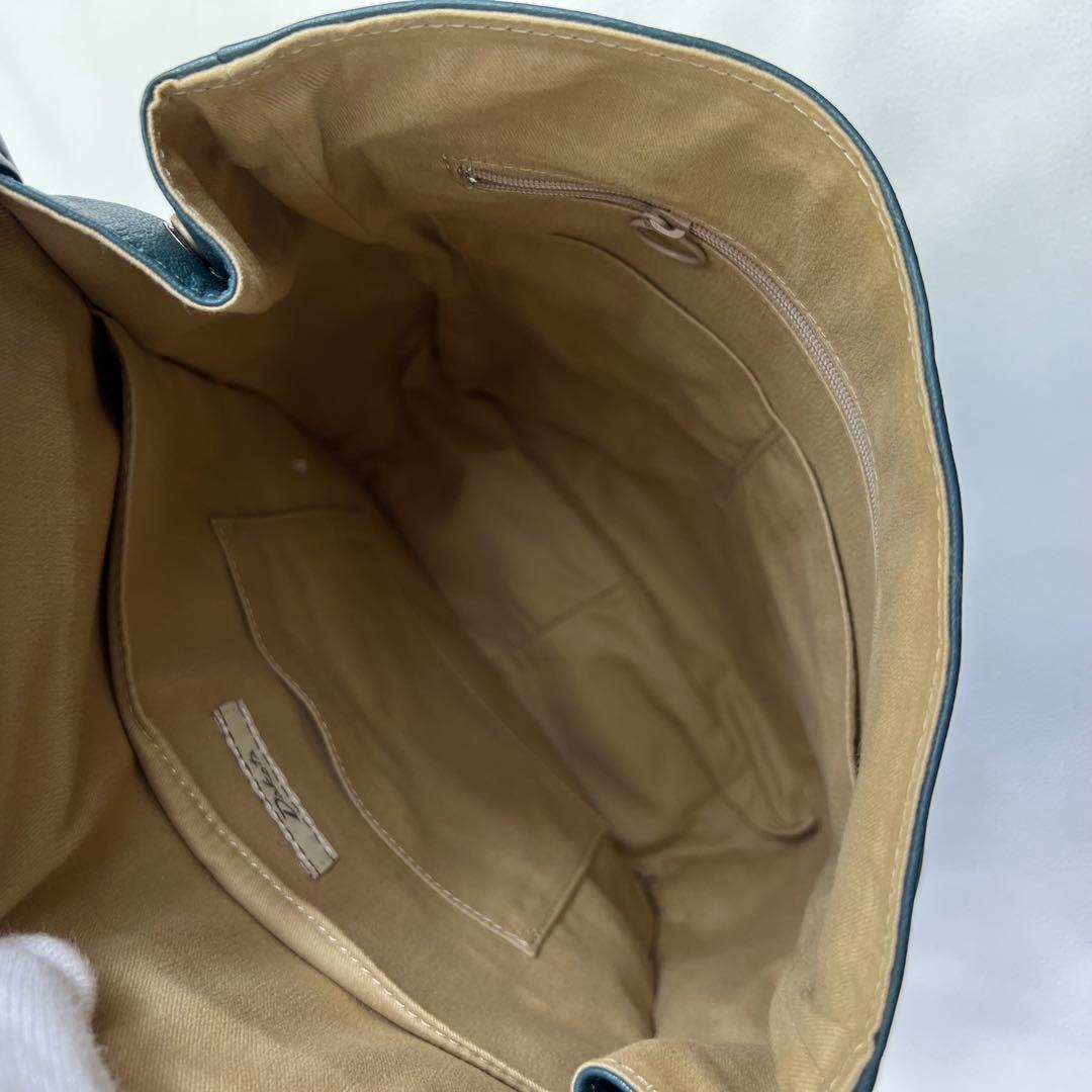 【美品✨ファレル】ダコタ リュック レザー 山羊革 A4可能 ダークグリーン