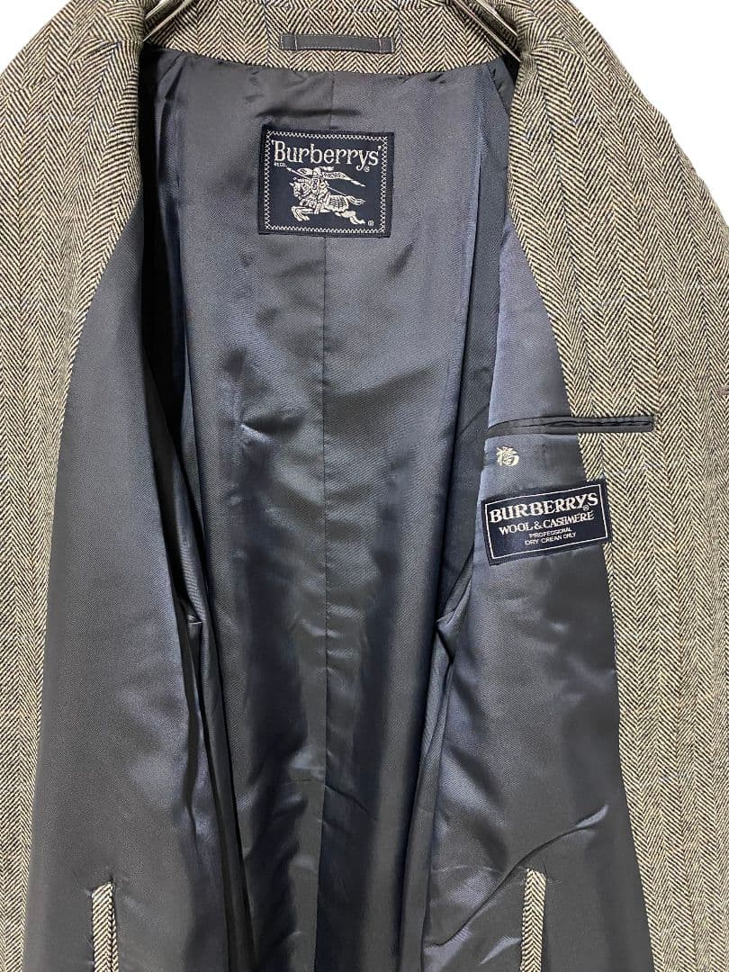 超美品★80s90s Burberrys ウールカシミヤ コート 92