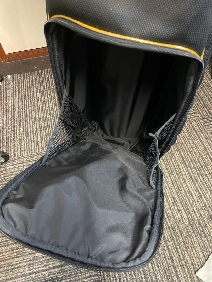 ジャンボ尾崎　キャディーバッグ　ゴルフバック　J's　黒　ブラック　刺繍　レア品