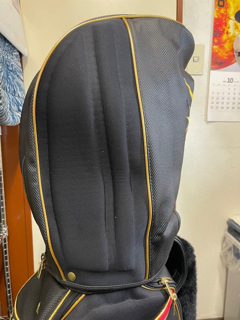 ジャンボ尾崎　キャディーバッグ　ゴルフバック　J's　黒　ブラック　刺繍　レア品