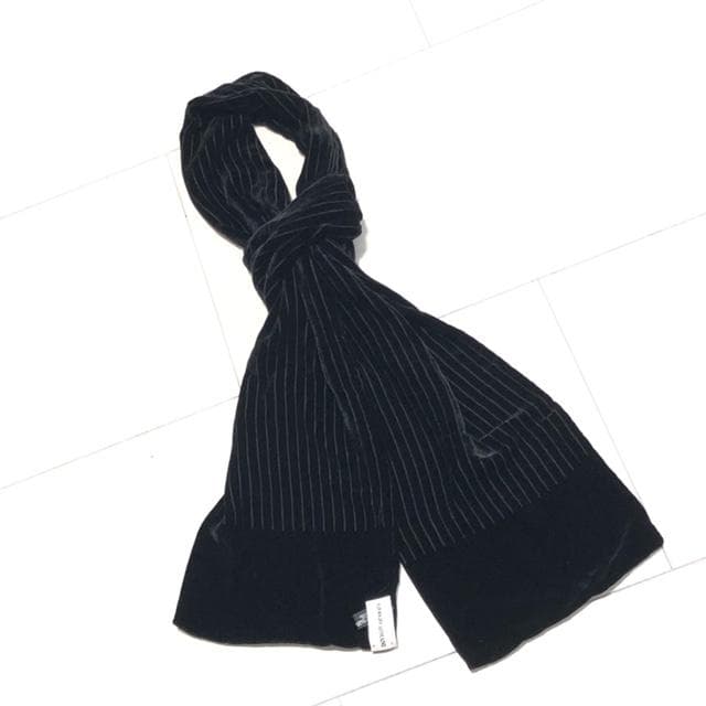 新品未使用☆ジョルジオアルマーニ メンズシルクベロアスリムストール