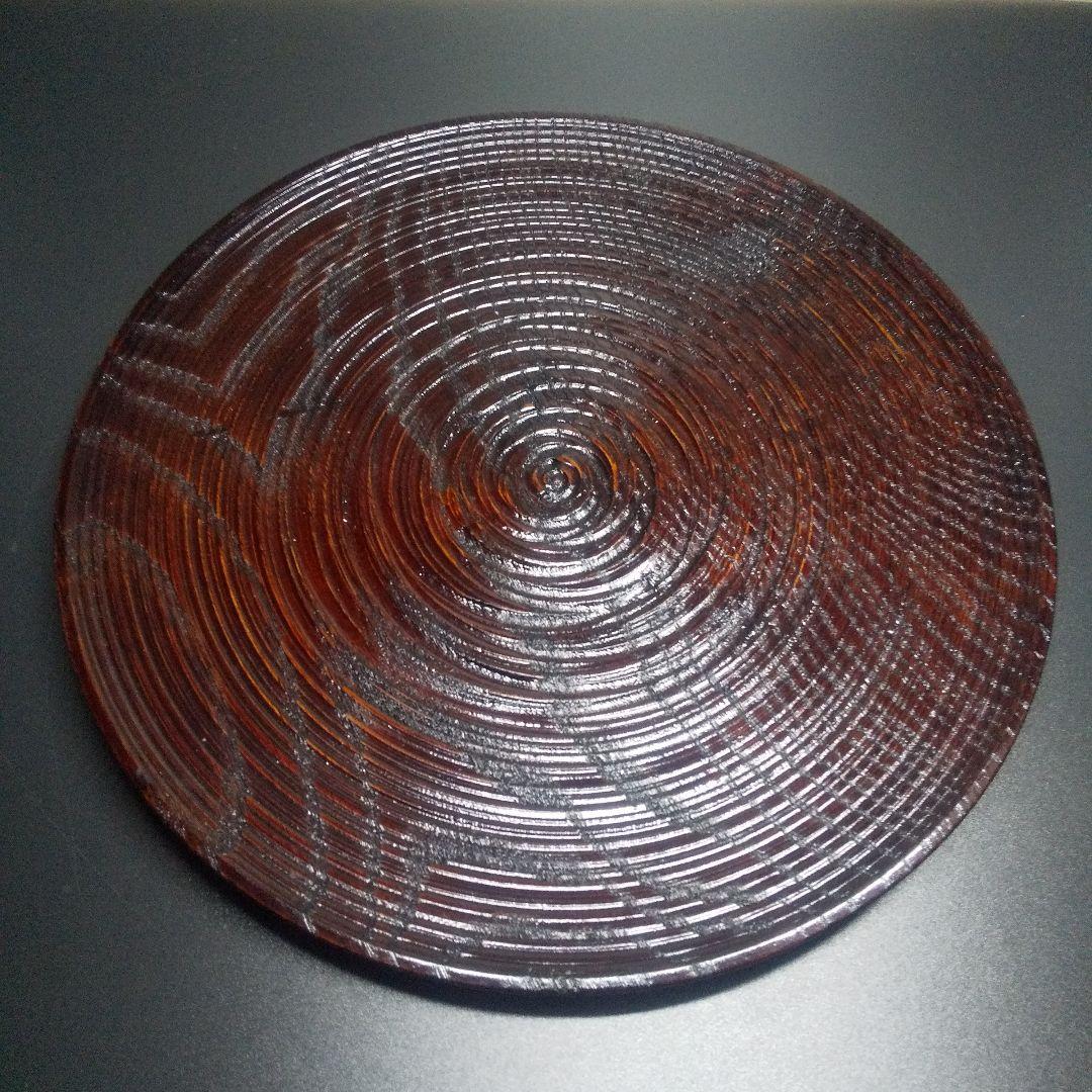 【 未使用・新品 】二代目 村瀬治兵衛 作 沢栗 お盆 漆器 茶道具