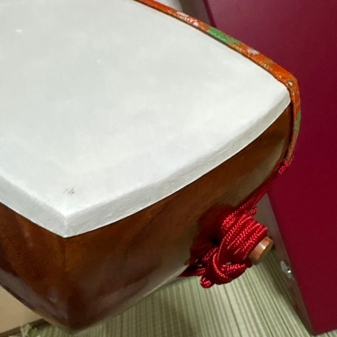 ジン様用　三味線　バチ　三絃駒　木製ハードケース 　和楽器　弦楽器　白象印　純銀