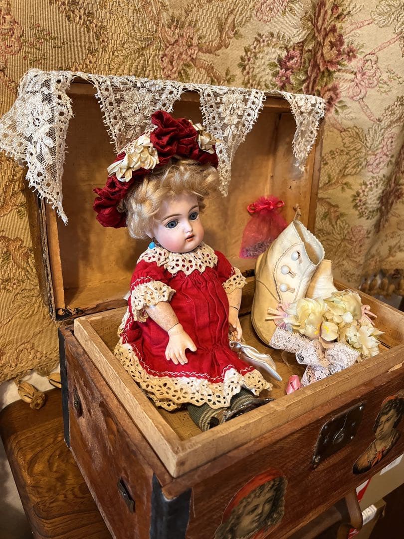 アンティークビスクドール ケストナー192 トランクセット