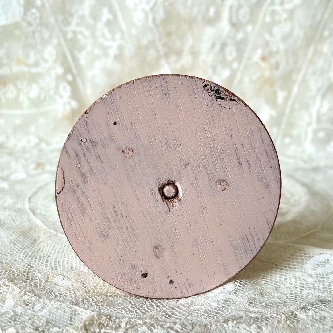 ストロベリーミルクピンクのハットスタンド　フランスアンティーク　ベビー　ドール