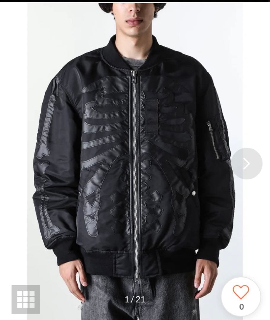 ソロイスト soloist 24aw 希少44 bone フライトジャケット