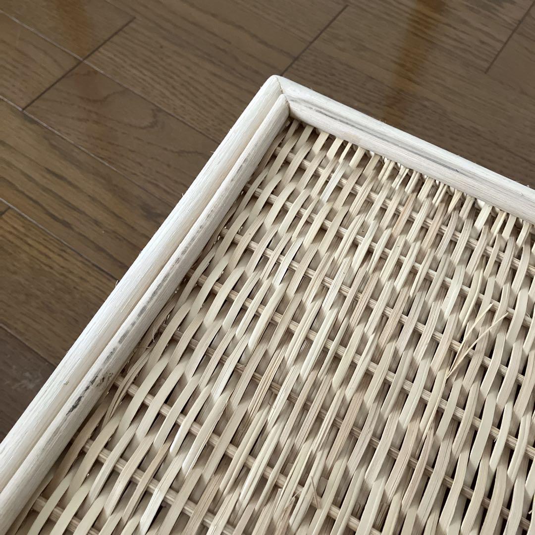 【無印良品】6個セット　重なるブリ材角型バスケット・中　35×37×16