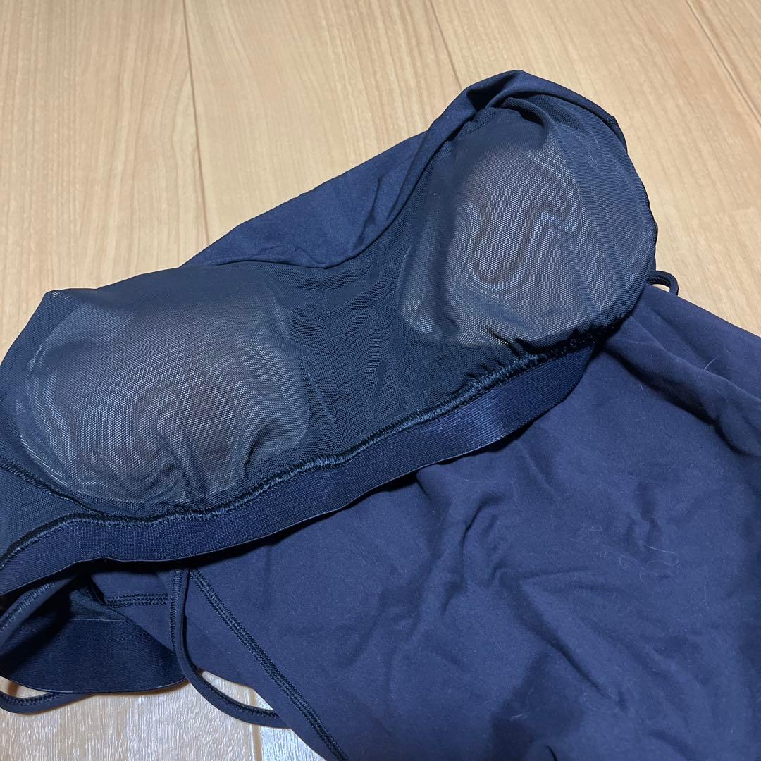 Lululemon 黒 ヨガウェア ストラップデザイン　M〜LL