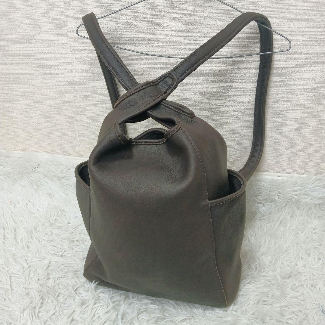 KAZINO 総手縫い　鹿革　2way　トートバック リュックサック