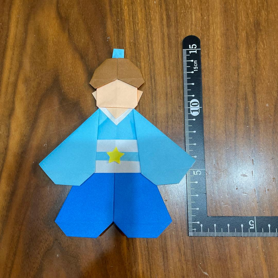 ハンドメイド折り紙製作パーツ壁面飾り七夕織姫様と彦星様10枚セット