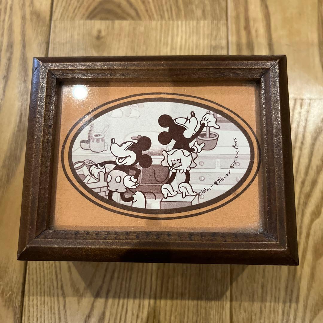 ヴィンテージ】Disney ディズニー オルゴール 小物入れ 木箱 希少