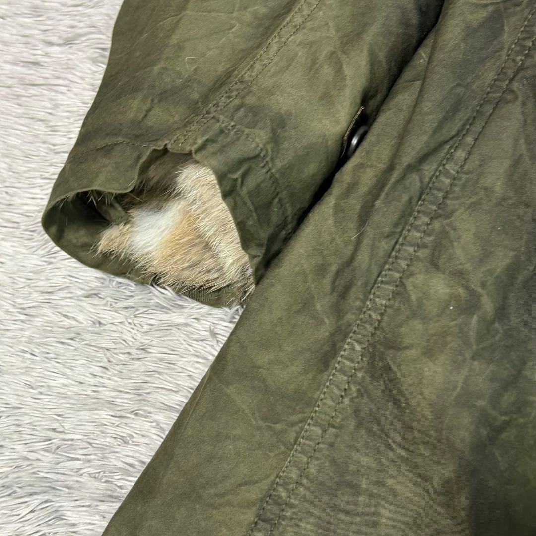 SAGE DE CRET サージュデクレ　モッズコート　ファー付き　着脱可能　M