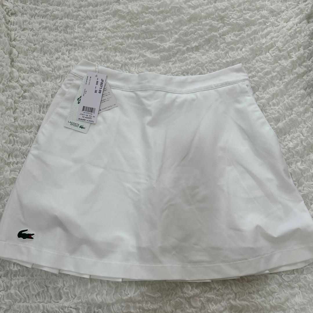 LACOSTE レディーススカート ホワイト 36