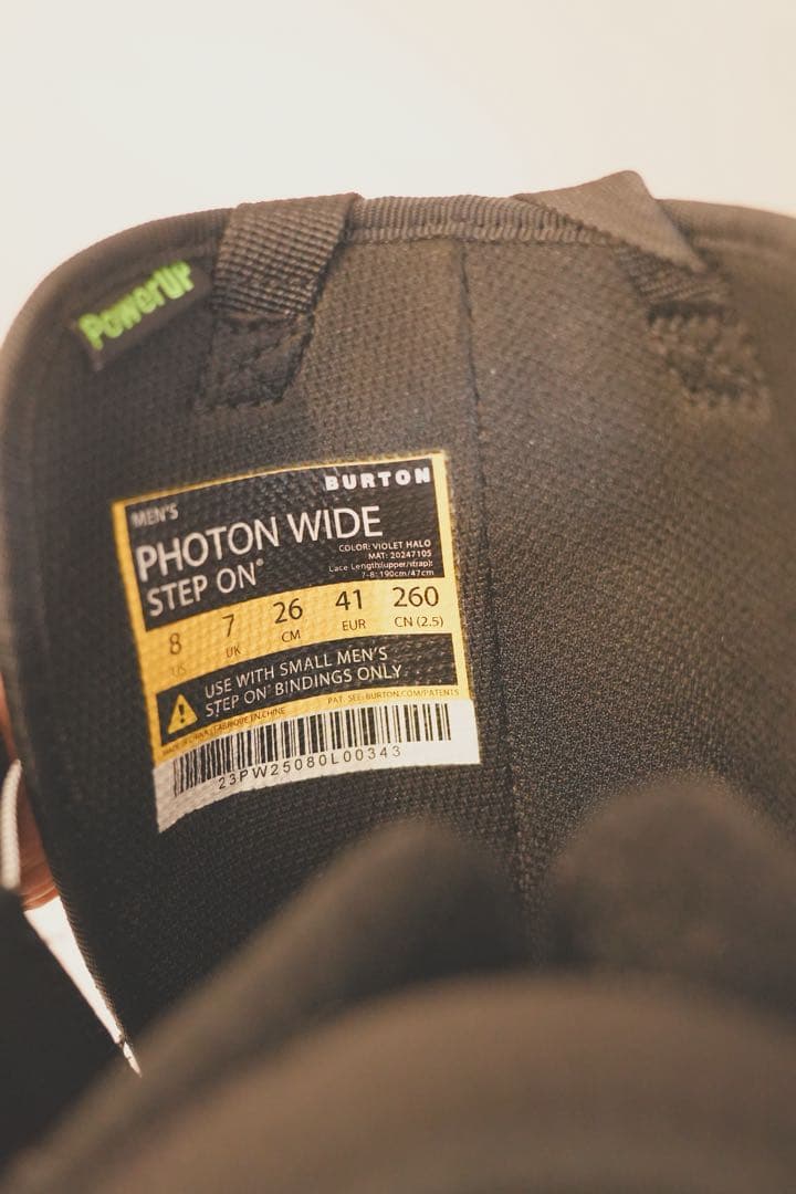 Burton step on Photo wide サイズ8 レア