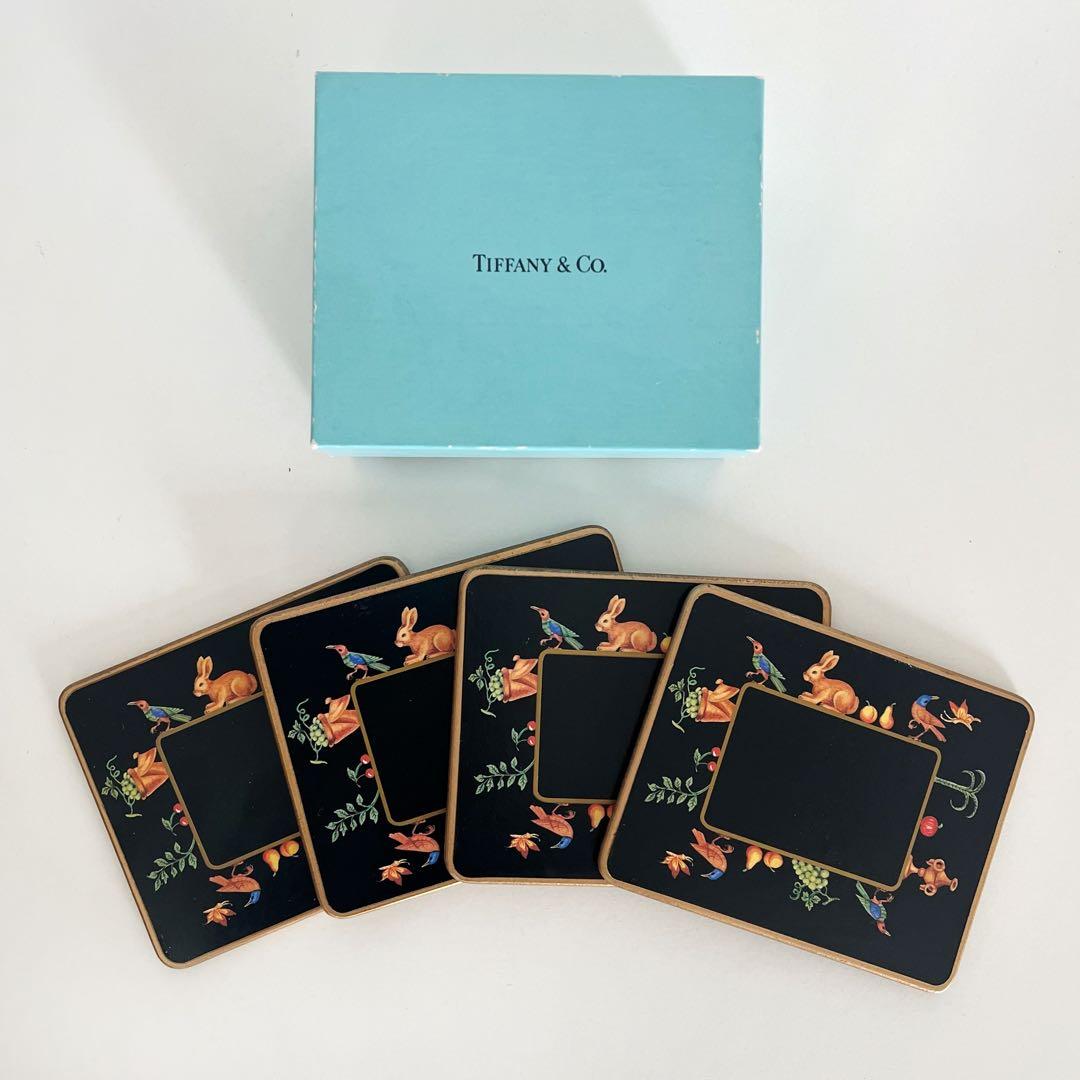 ティファニー 木製 コースター 4枚セット 希少 ブラック - メルカリ