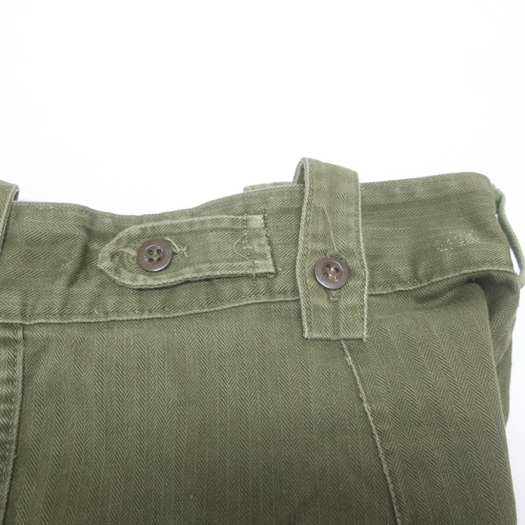 VINTAGE オランダ軍 ミリタリー ヘリンボーン カーゴ パンツ 古着