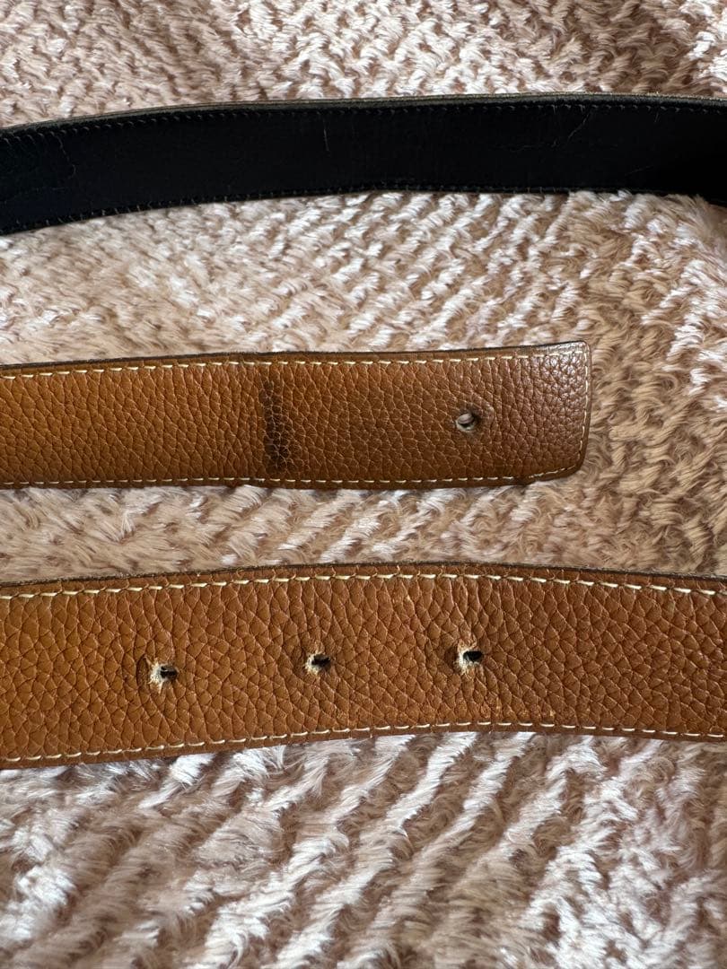 太郎！！　エルメス　HERMES リバーシブルレザー H型バックル ベルト