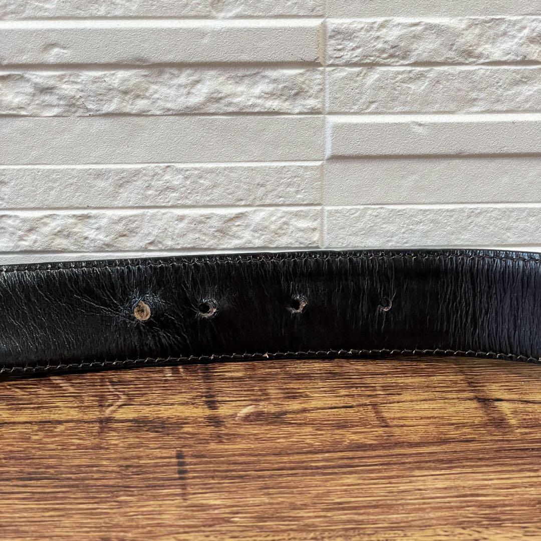 グッチ GG GGキャンバス インターロッキング バックル ベルト レザー 緑