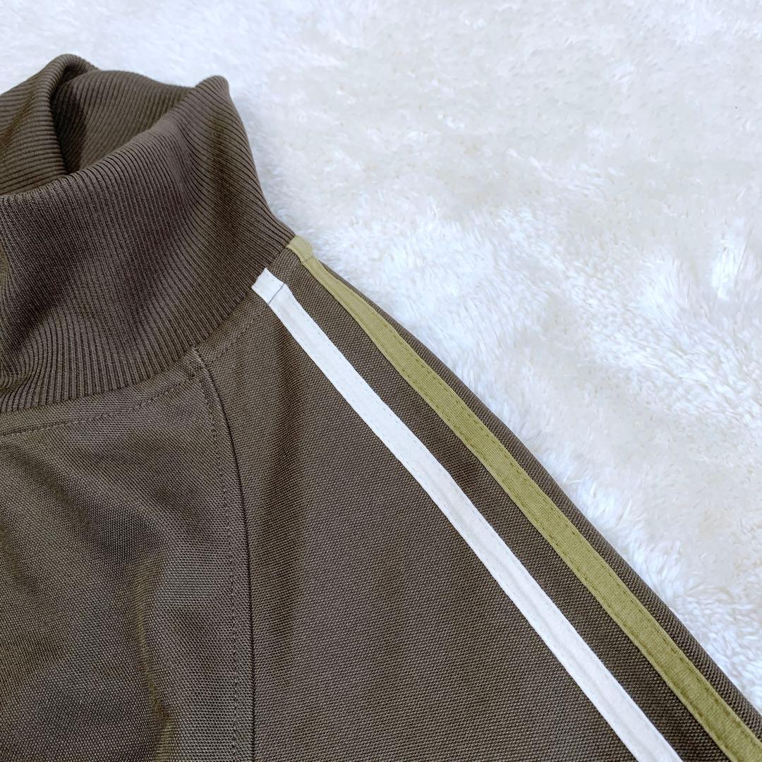 美品 フレッドペリー トラックジャケット ブラウン 茶色 クリーム ロゴ