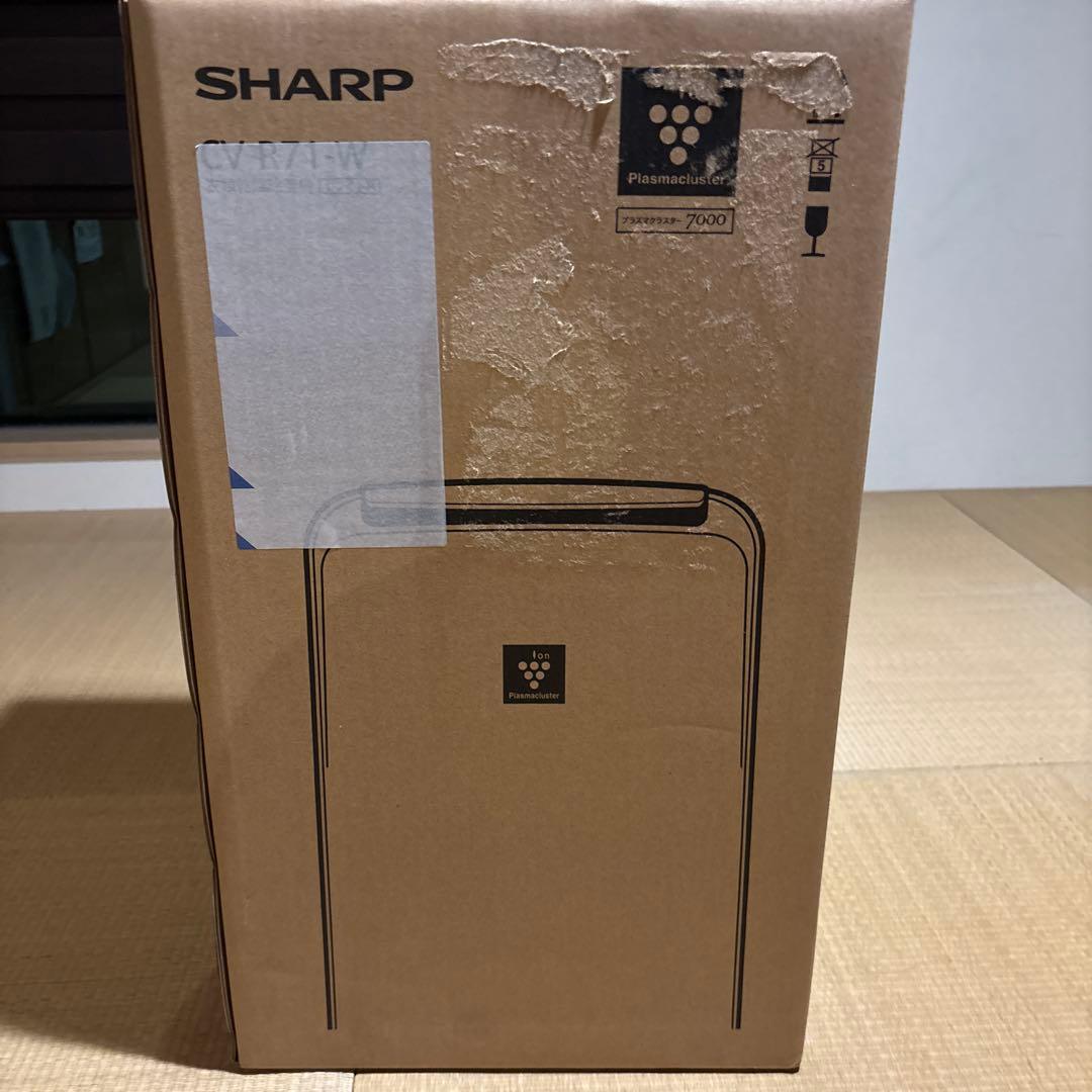 SHARP 衣類乾燥除湿機　ホワイト　プラズマクラスター CV-R71-W