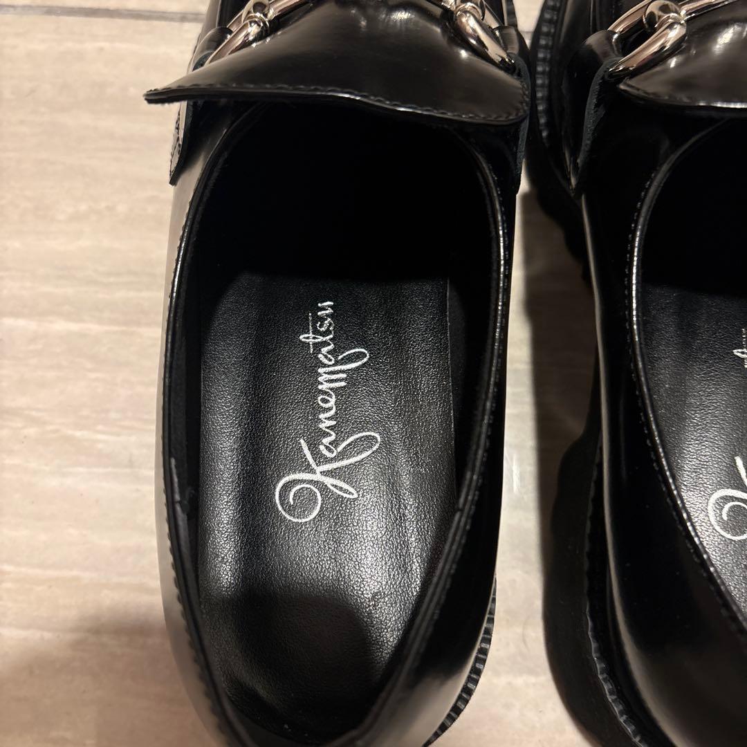 Kanematsu ブラック ローファー 22.5cm