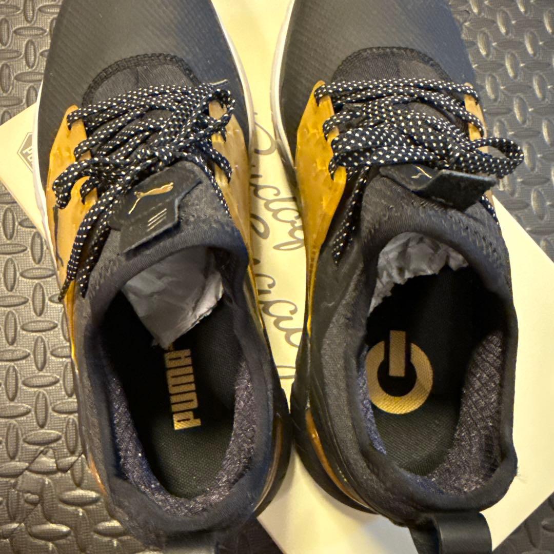 PUMA GOLF ゴルフシューズ　ブラック×ゴールド