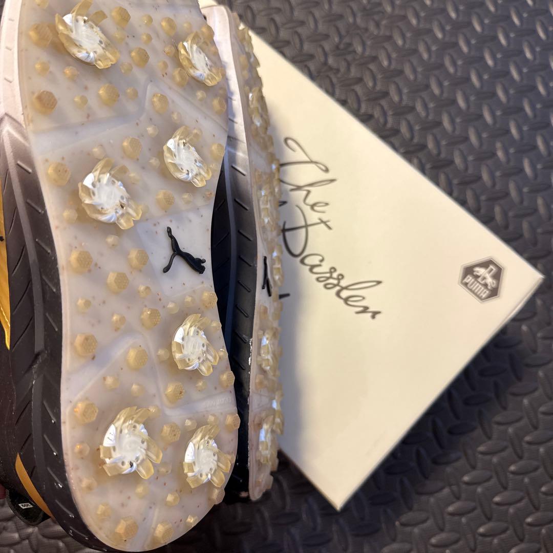 PUMA GOLF ゴルフシューズ　ブラック×ゴールド