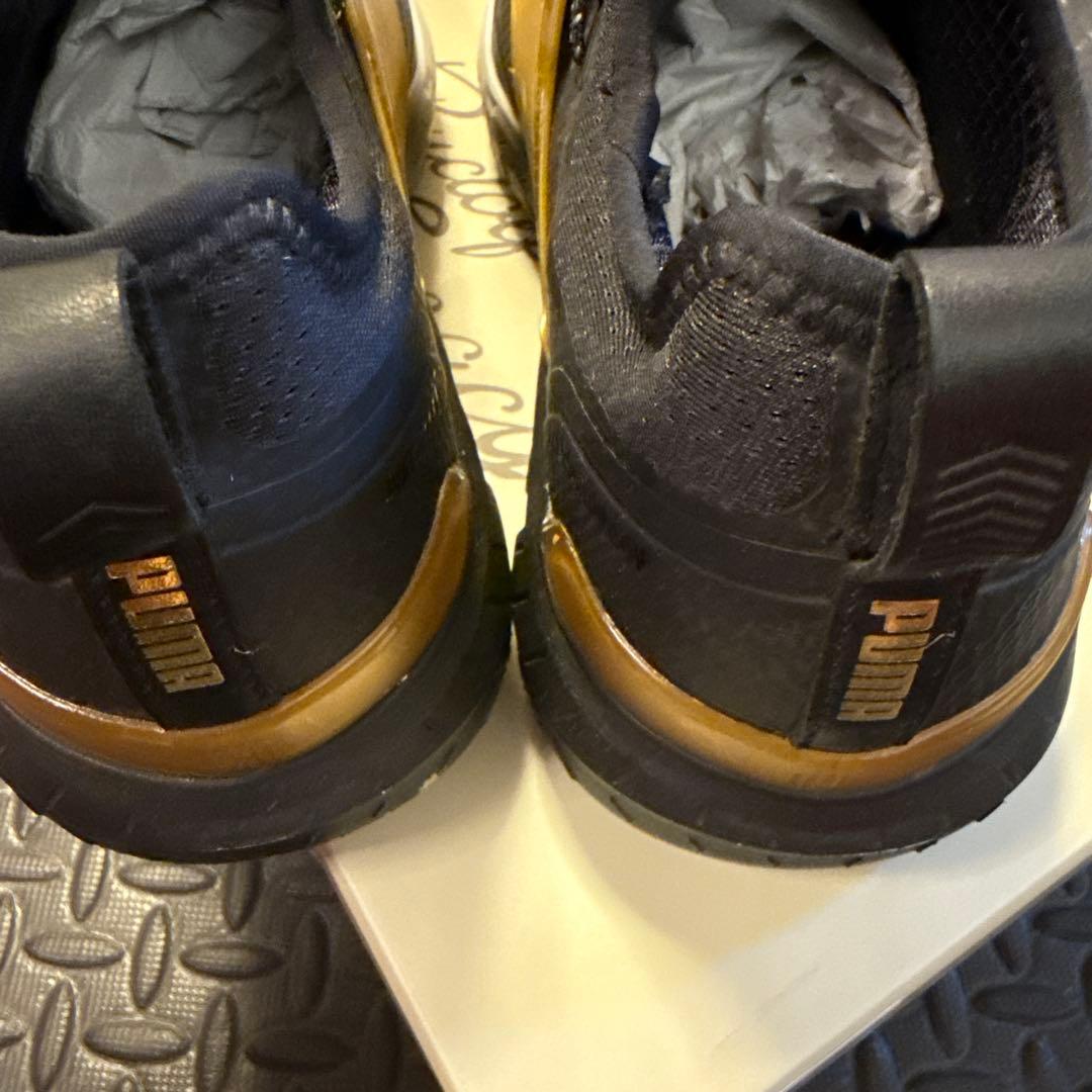 PUMA GOLF ゴルフシューズ　ブラック×ゴールド