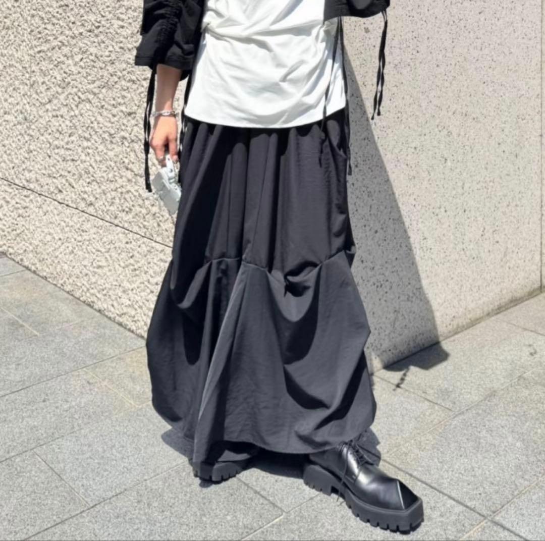 ぞうねこちゃんねる ASYMM ピントリックスパンツ Lサイズ ブラック