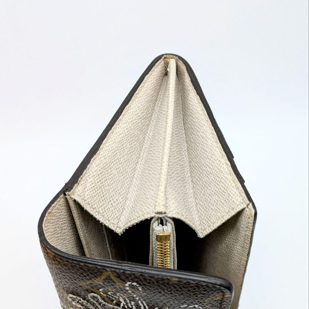 【廃盤モデル未使用級】サラ ダンテェル 刺繍 長財布 モノグラム ルイヴィトン