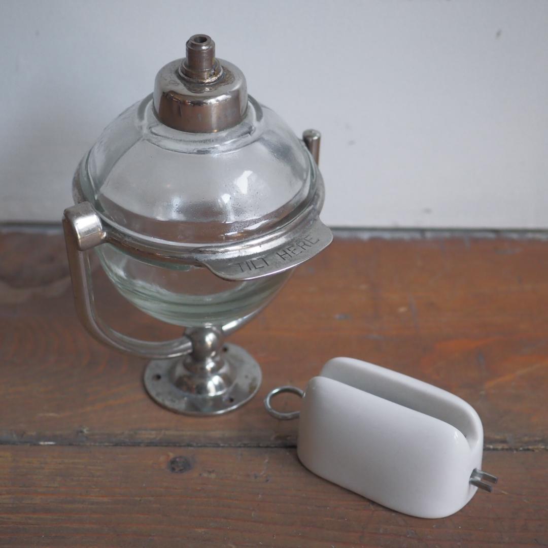 ★激レア希少！1900s★ NY ソープディスペンサー 陶器 絞り器 セット