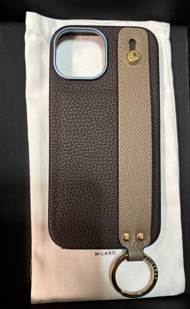 ボナベンチュラ ハンドル付き バックカバーケース シュリンクレザー