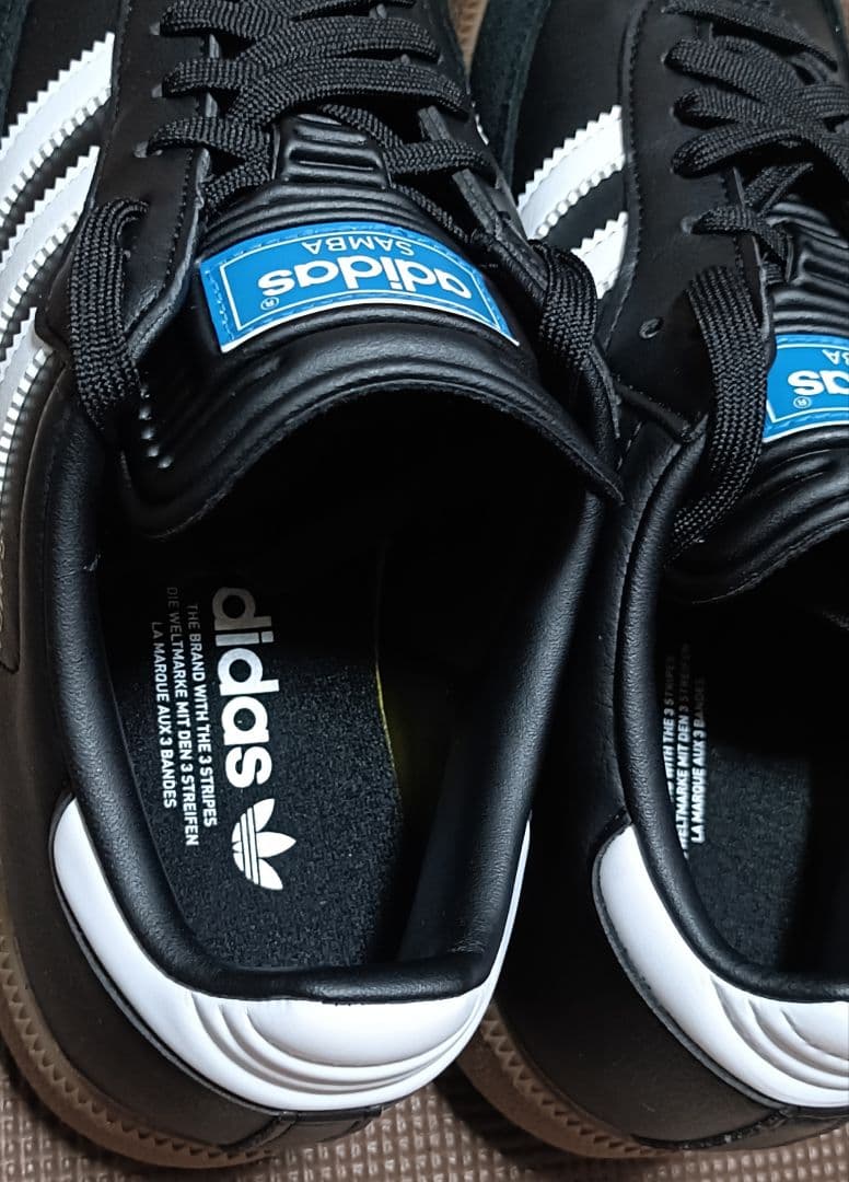 新品未使用☆ALS-122 アディダス SAMBA ゴルフシューズ 黒 25.5