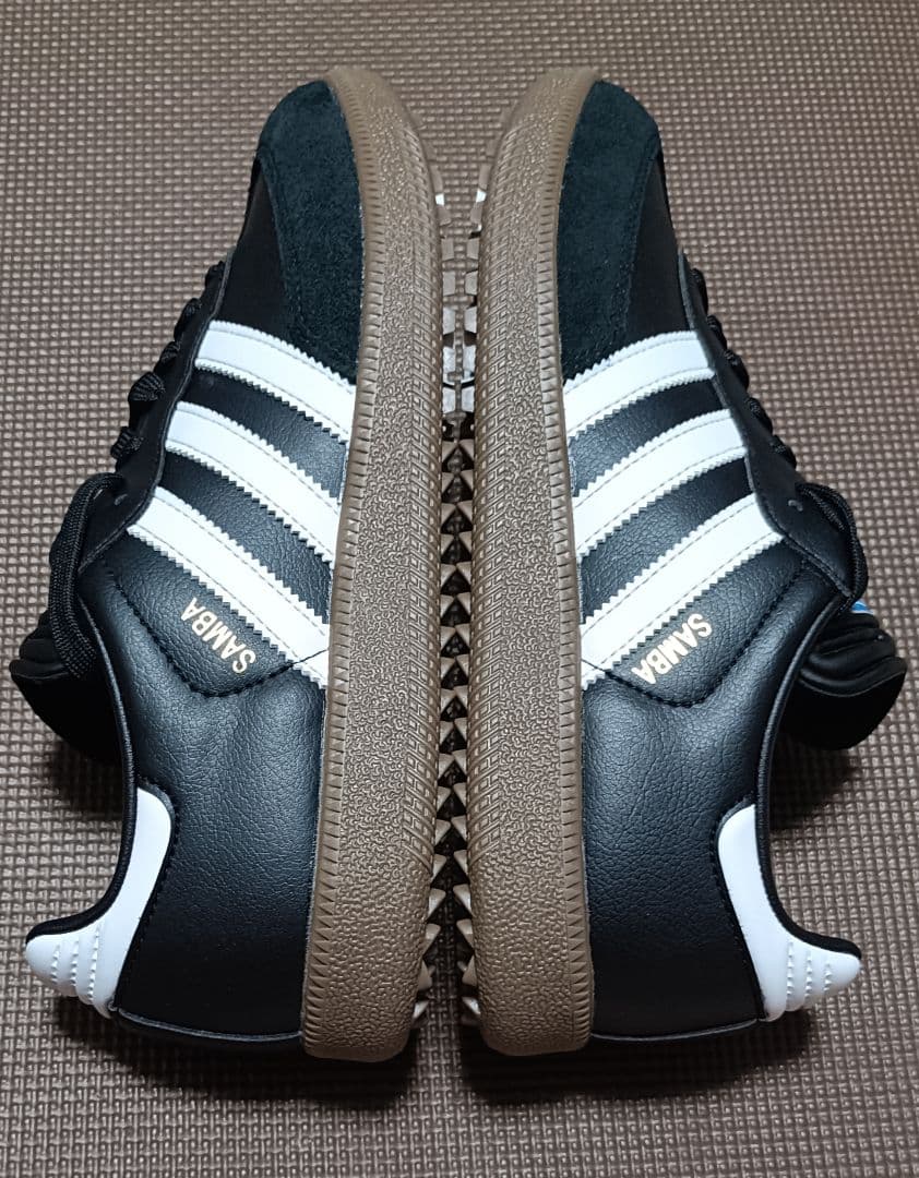 新品未使用☆ALS-122 アディダス SAMBA ゴルフシューズ 黒 25.5