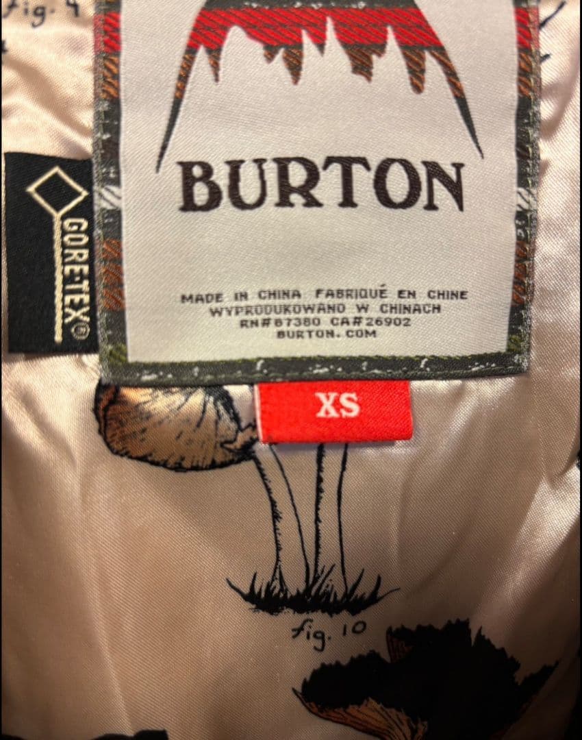 BURTON ウェア　XS　ゴアテックス　バートン　スノーボードウェア　S〜XS