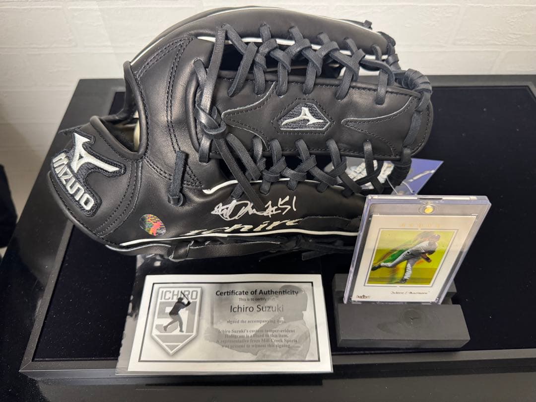 野球殿堂 イチロー 直筆サイン入りグローブ Mizuno - メルカリ